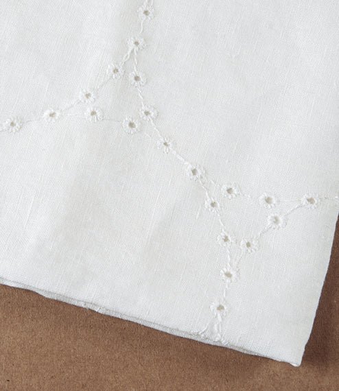 CHARVET ??DITIONS Venise Embroidered Linen Napkins (Pack of 6)